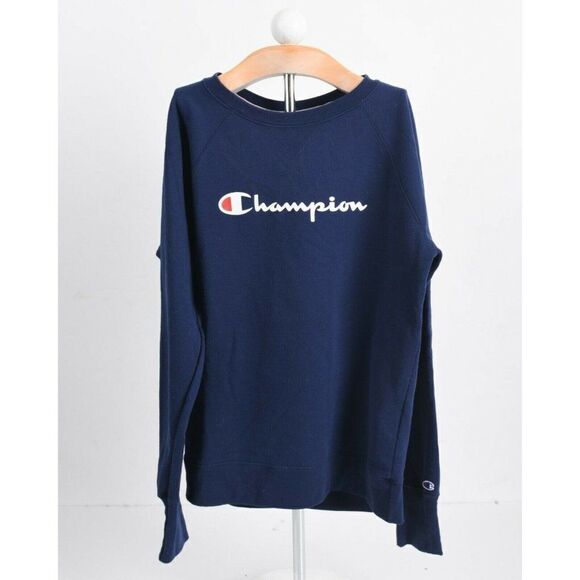 Champion Men's Sweatshirt Powerblend Crew Neck Script Logo S Small - Picture 1 of 3